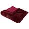 Burgundy Red Ultra Plush Faux Fur Throw Blanket